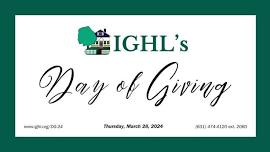 IGHL's Day of Giving