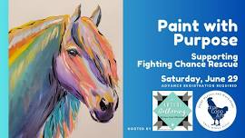 Paint with Purpose-Supporting Fighting Chance Rescue-Blue Coop Art