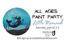 All Ages Paint Party, Little Mermaid