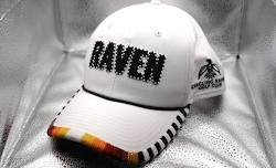 Make Your Own Beaded Circling Raven Hat or Visor