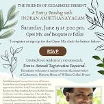 Cedarmere Poetry Reading Series presents Indran Amirthanayagam