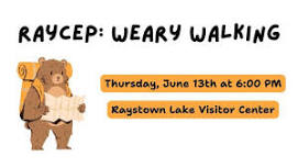 RayCEP: Weary Walking at the Raystown Lake Visitor Center