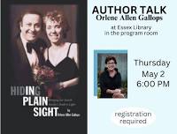 Hiding in Plain Sight, An Author Talk at Essex Library