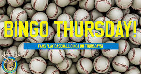 Baseball Bingo Thursdays