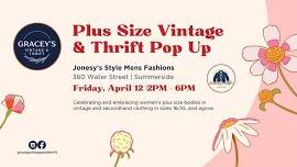 Plus Size Pop-Up Thrift Shop @ Jonesy's Style Mens Fashion