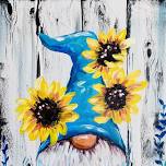 Paint Nite: Grateful Gnome with Sunflowers