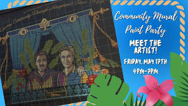 Community mural paint party// Meet the artist