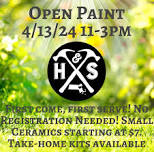 Open Paint - Saturday, April 13th from 11am to 3pm