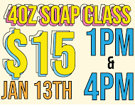 4oz Soap Making Class