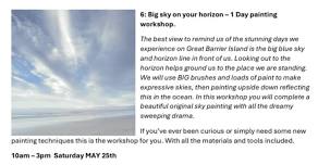 Painting Workshop – Big Sky on your Horizon