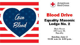 Equality Masonic Lodge Blood Drive