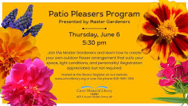 Patio Pleasers Presented by Master Gardeners