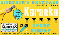 Karaoke Night w/ Julian the Entertainer — Kickback's Backyard