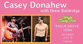 Casey Donahew & Drew Baldridge at the 2024 Wright County Fair