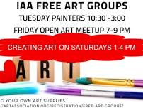 Creating Art on Saturdays FREE art activity - bring your own supplies