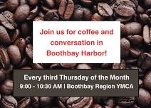 Coffee and Conversation in Boothbay Harbor