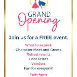 Character Crashers Grand Opening Party