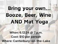 BYO...Mat & Beverage Yoga