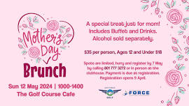 Mothers Day Brunch at the Golf Course Cafe