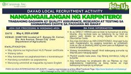 DAVAO LOCAL RECRUITMENT ACTIVITY