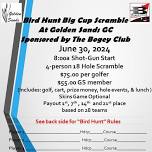 Bogey Club presents Big Cup Bird Hunt