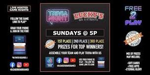 Trivia Night | Lucky's on 16th - Cedar Rapids IA - SUN 5p @LeaderboardGames