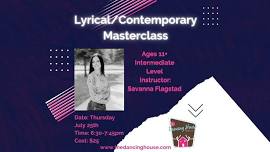 Lyrical Contemporary Masterclass