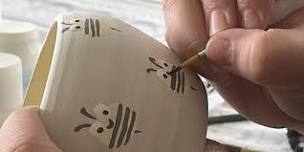 Pottery painting with Meg Honner at the Forgotten Paddock