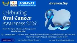 QSG and Dr Agravat Healthcare Ltd Celebrates Oral Cancer Awareness April Month 2024 In India