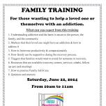 Family Training on Understanding Addiction