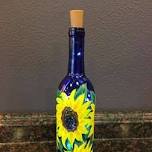 Sunflower Wine Bottle