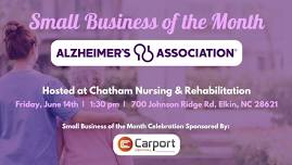 The Greater Mount Airy Chamber of Commerce Small Business of the Month: Alzheimer's Association