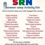 SUMMER CAMP - FUN FILLED EVENTS 2 1/2 TO 11 YEARS