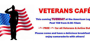 Veteran's Café free breakfast  — Town of Accomac VA