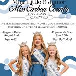 Mini, Little & Junior Miss Pageant Information Meeting