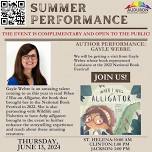 Jackson~ Author Performance Gayle Webre