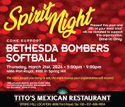 Bethesda Bombers Spirit Night