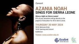 Azania Noah sings for Sierra Leone