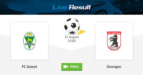 FC Gomel - Smorgon Belarus / Vysshaya Liga August 31, 2024