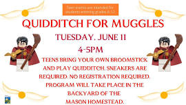 Teen Quidditch for Muggles