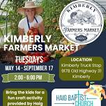 Kimberly Farmers Market and Kid's Craft Event