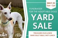 Yard Sale & Bake Sale Fundraiser for the Adoptable Dogs