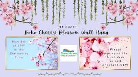 DIY Craft: Boho Cherry Blossom Wall Hang