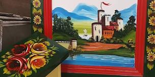 Roses and Castles - traditional canal art with Phil Speight