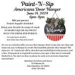 Paint-N-Sip Americana Door Hanger