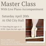 Masterclass with live pianist — Redding City Ballet