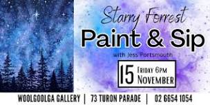 Starry Forrest - Paint & Sip @Woolgoolga Gallery with Jess Portsmouth