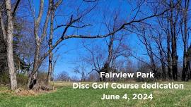 Fairview Park Disc Golf Course dedication