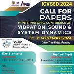 The 5th International Conference on Vibration, Sound & System Dynamics (ICVSSD)