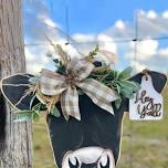 DIY Cow Door Hanger Paint Party